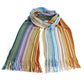 Geometric Pattern Fringed Scarf