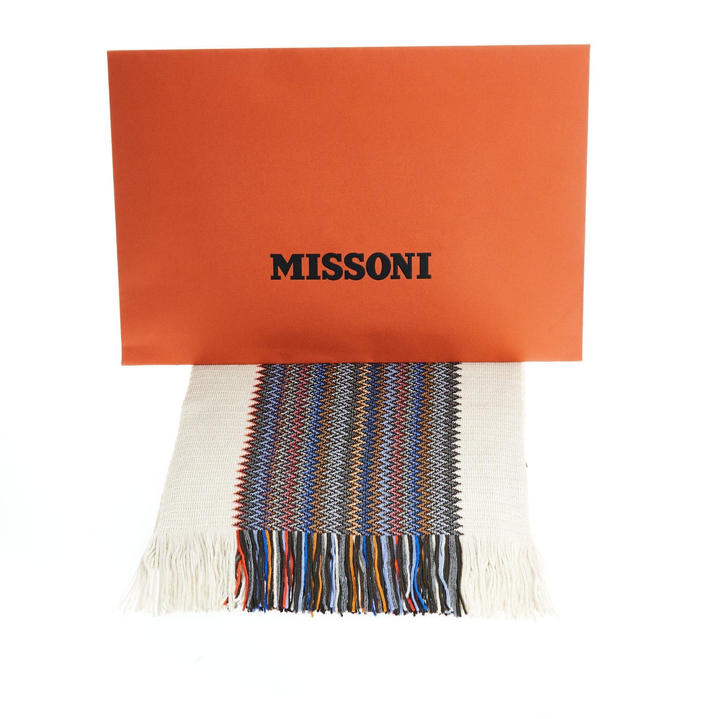 Geometric Fringed Scarf in Vivid Hues