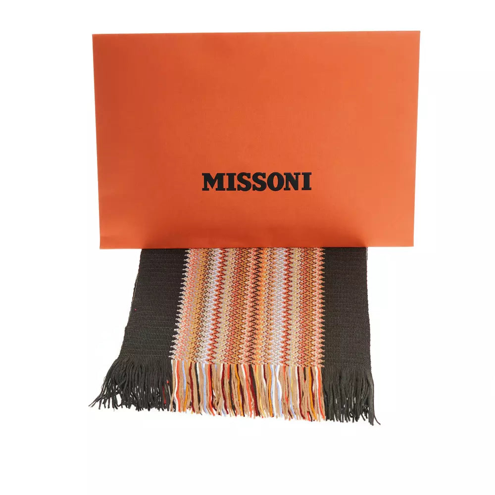 Geometric Fringe Scarf in Vibrant Hues