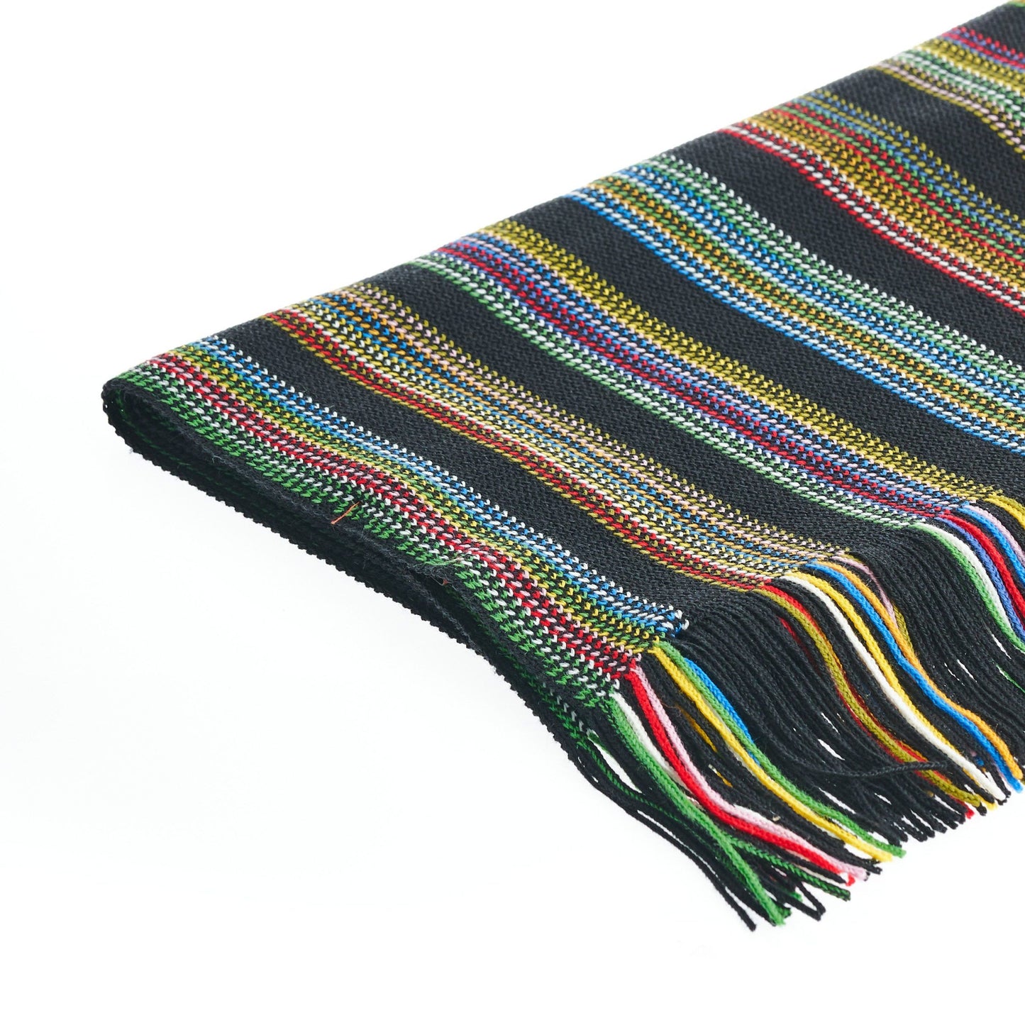 Geometric Pattern Fringed Luxury Scarf