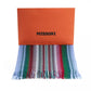 Vibrant Geometric Patterned Fringe Scarf
