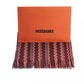 Geometric Fringe Scarf in Vibrant Wool Blend