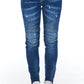 Chic Biker-Inspired Stretch Denim Jeans