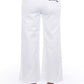 Elevated Elegance White Cropped Trousers