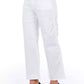 Elevated Elegance White Cropped Trousers