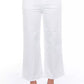 Elevated Elegance White Cropped Trousers