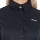 Elegant Long Sleeve Striped Jewel Shirt