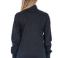 Elegant Long Sleeve Striped Jewel Shirt