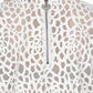 Chic White Perforated Faux-Leather Blouse
