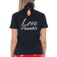 Elegant High Neck Lace Detail Tee