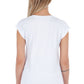 Chic White Front Print Tee