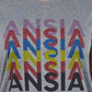 Chic Gray Printed Cotton Tee