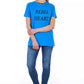 Chic Light Blue Graphic Tee