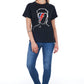 Elegant Back Detail Print Tee