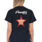 Elegant Back Detail Print Tee
