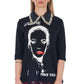 Elegant Jewel Collar Sweatshirt