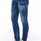 Chic Worn Wash Skinny Denim Jeans