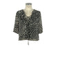 Elegant Cross Neck Bell Sleeve Blouse
