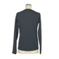 Elegant Blue Crew Neck Long Sleeve T-Shirt