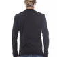 Elegant Black Crew Neck Cotton Sweater