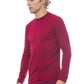 Elegant Burgundy Crew Neck Sweater