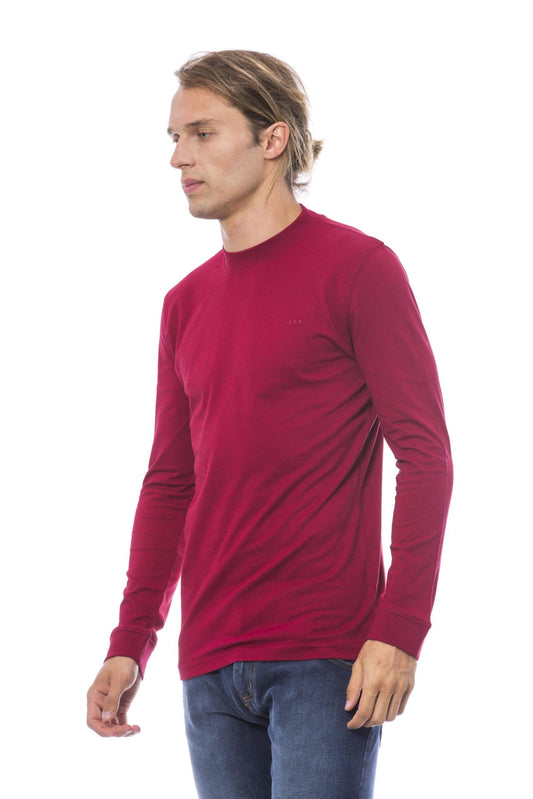 Elegant Burgundy Crew Neck Sweater