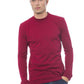 Elegant Burgundy Crew Neck Sweater