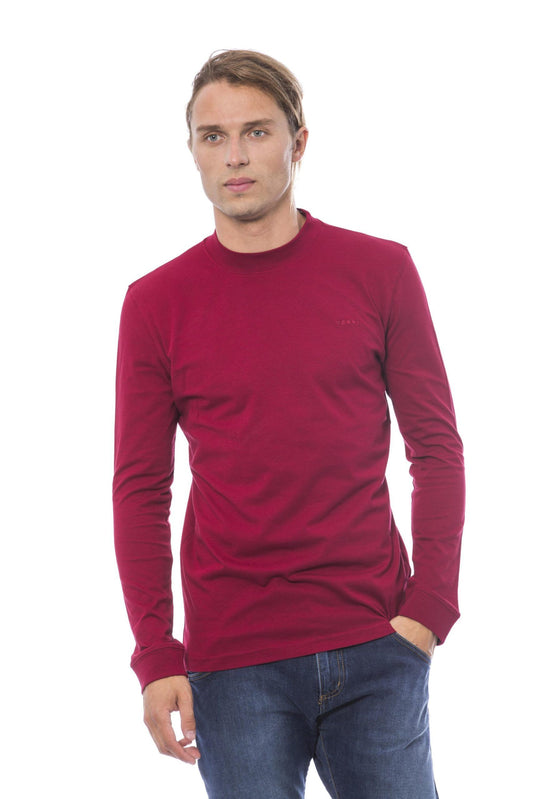 Elegant Burgundy Crew Neck Sweater