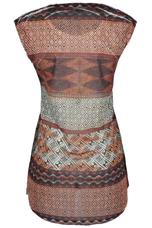Sleeveless Mini Dress with Sublimatic Print