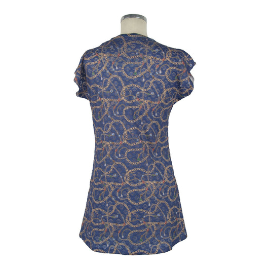 Enchanting Blue Sublimation Print Dress