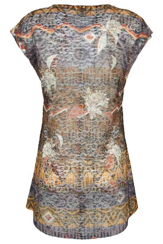 Chic Brown Sublimation Print Dress
