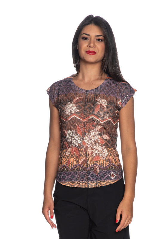 Elegant Boat Neck Kimono Sleeve Tee