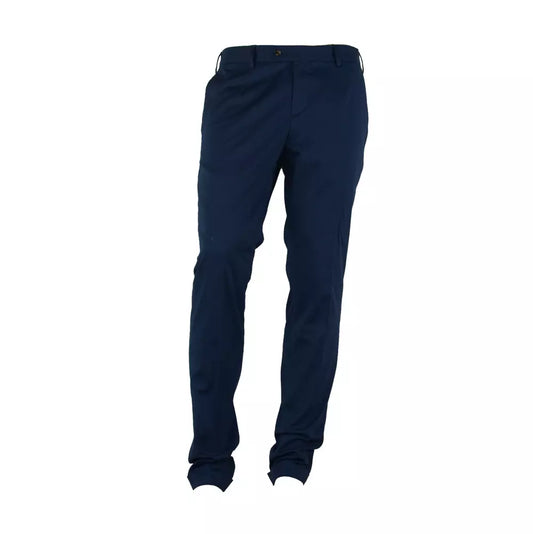 Chic Summer Cotton Blend Trousers