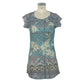 Enchanting Green Sublimation Print Dress