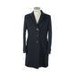 Elegant Black Virgin Wool Coat for Men