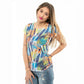 Vibrant Printed Women's Polyester T-Shirt