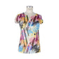 Vibrant Printed Women's Polyester Tee