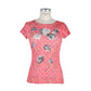 Floral Elegance Pink Polyester Top