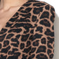 Chic Animal Print Blazer Dress