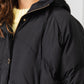 Quilted High Collar Down Jacket in Black