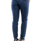 High-Waisted Slim Fit Blue Jeans