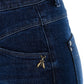 High-Waisted Slim Fit Blue Jeans
