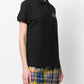 Glitter Heart Logo Cotton Blend Polo Top