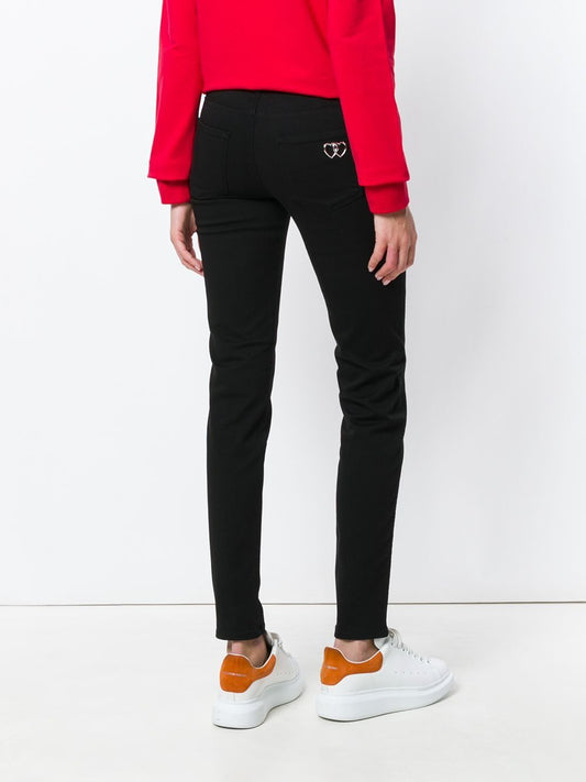 Elegant Black Slim-Fit Trousers