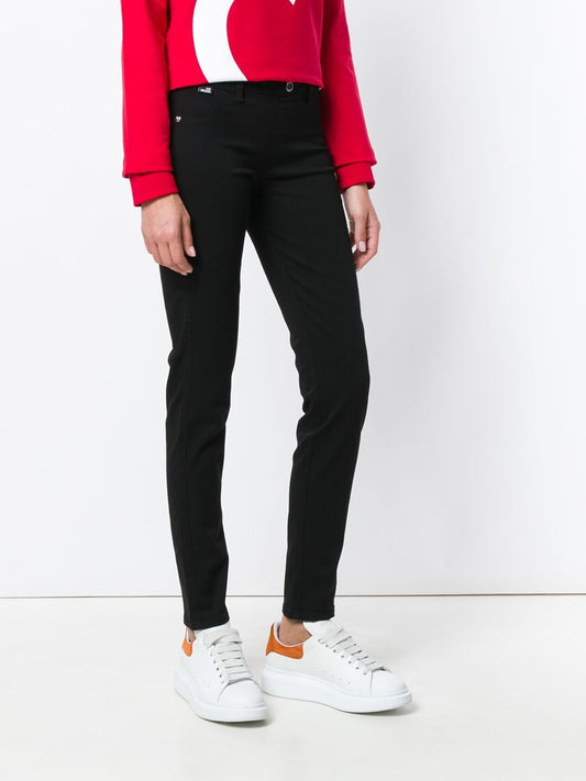 Elegant Black Slim-Fit Trousers