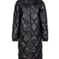 Metallic Glow Quilted Down Jacket with Hoodie