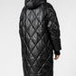 Metallic Glow Quilted Down Jacket with Hoodie