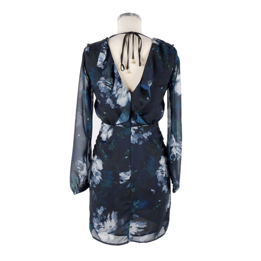 Elegant Floral Chiffon Ruffle Dress