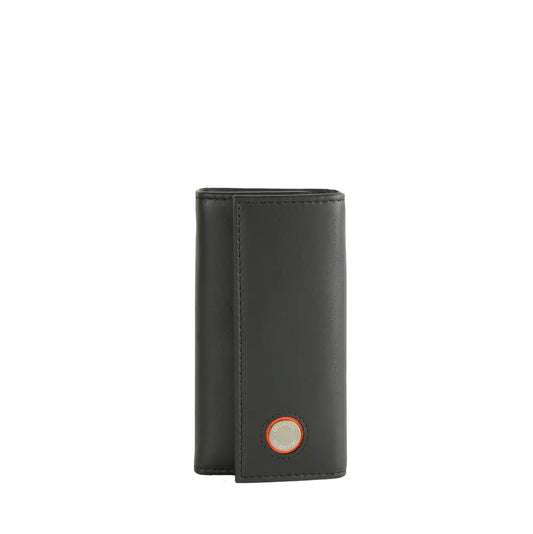 Coloured Circle Leather Key Holder