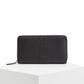 Sleek Black Leather Document Holder